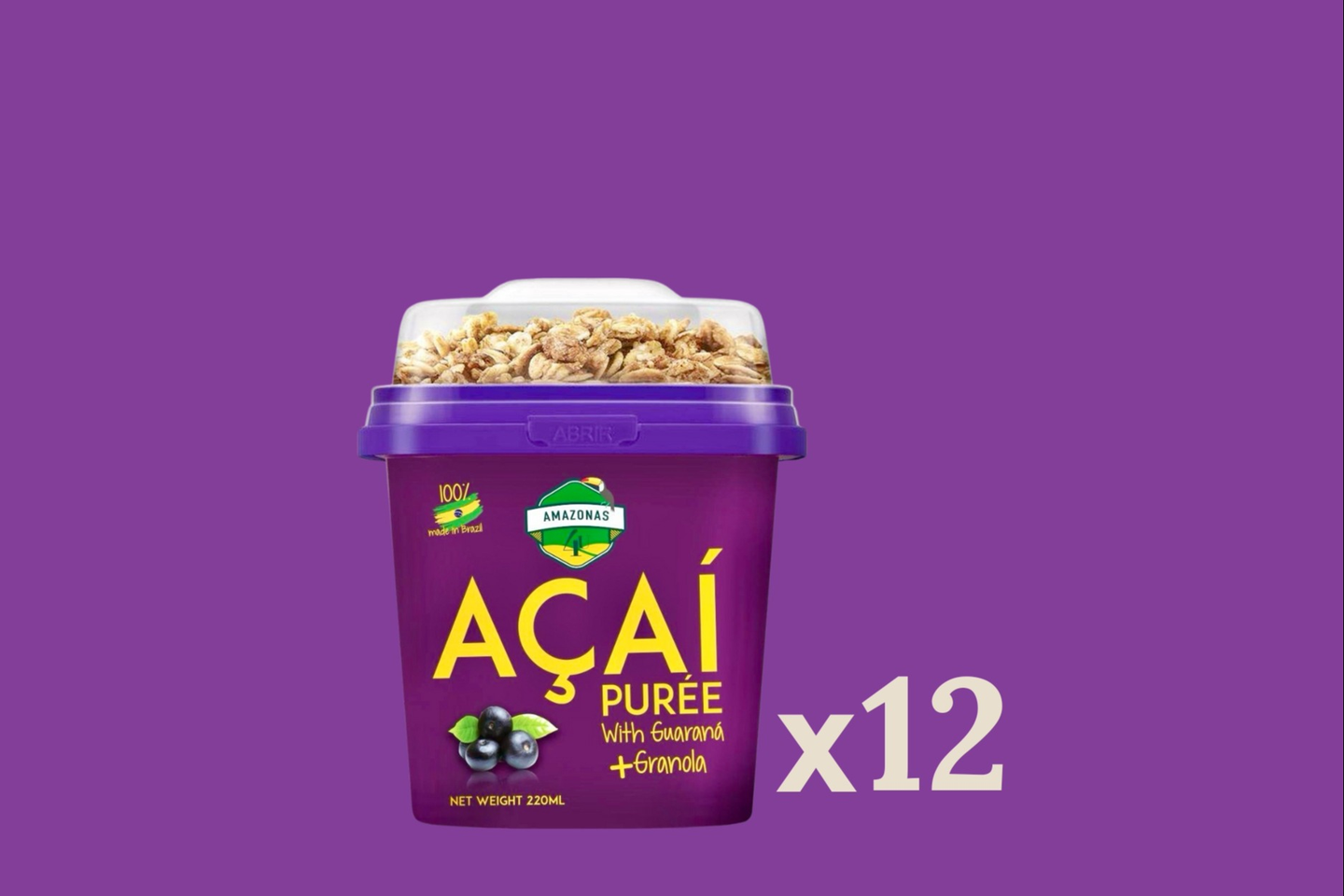 Acai Box With Granola (12 Pcs X 220 Ml)