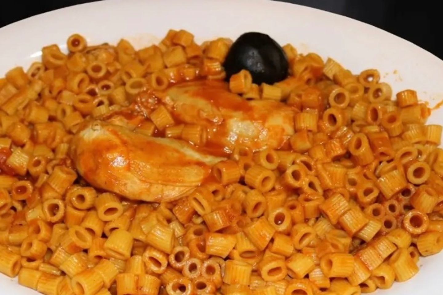 نص مضغوط مكرونة