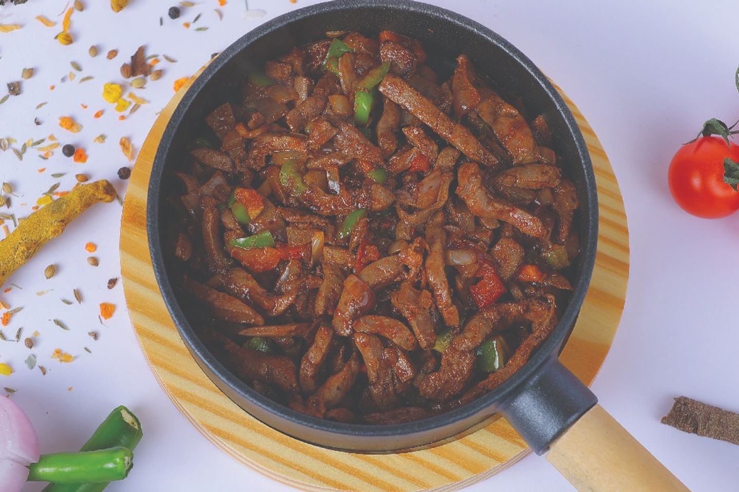 Sheep Liver With Kashnah