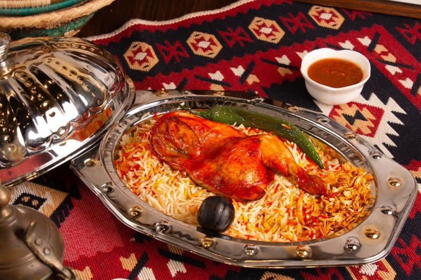 نص دجاج مندي أرز الشيف