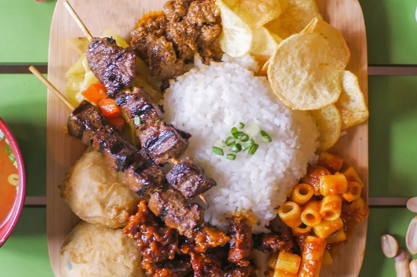 Mixed Platter Chicken Satay For 1 Person
