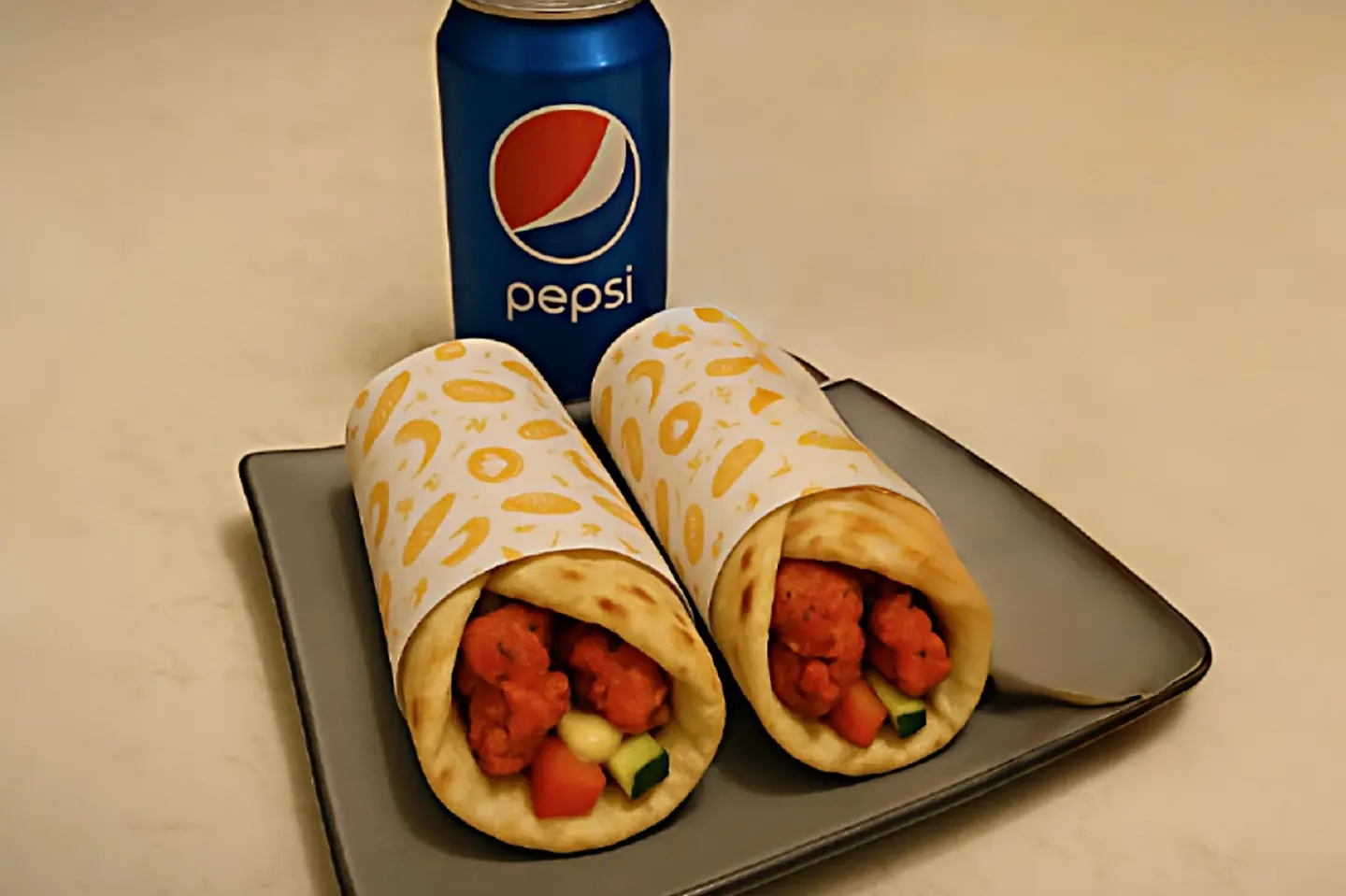 ٢ ساندويتش تيكا مع مع أي مشروب غازي