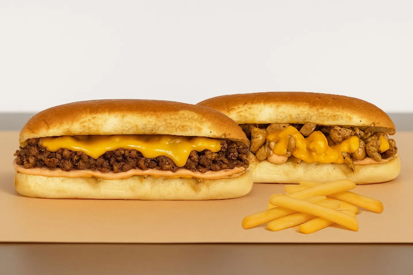 Philly And Grill Chicken With Fries