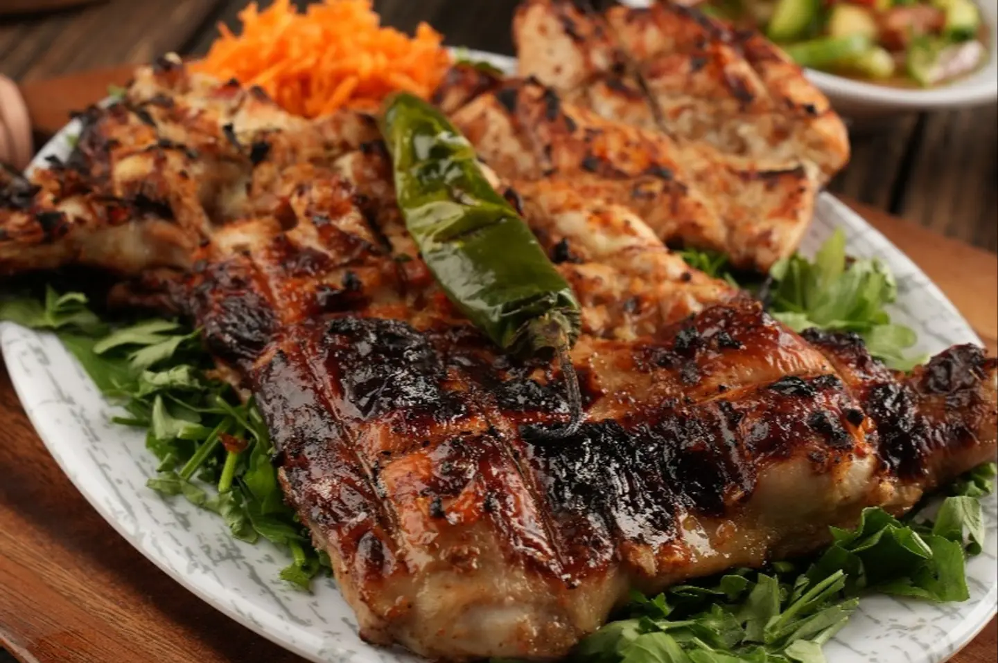 نص دجاج مخلي بالخلطة