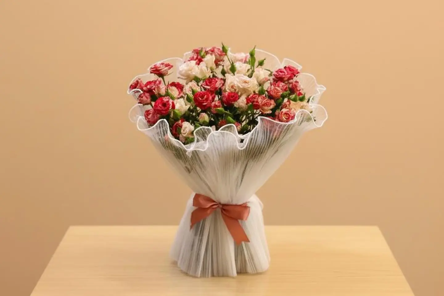 باقة ورد غمة وردية