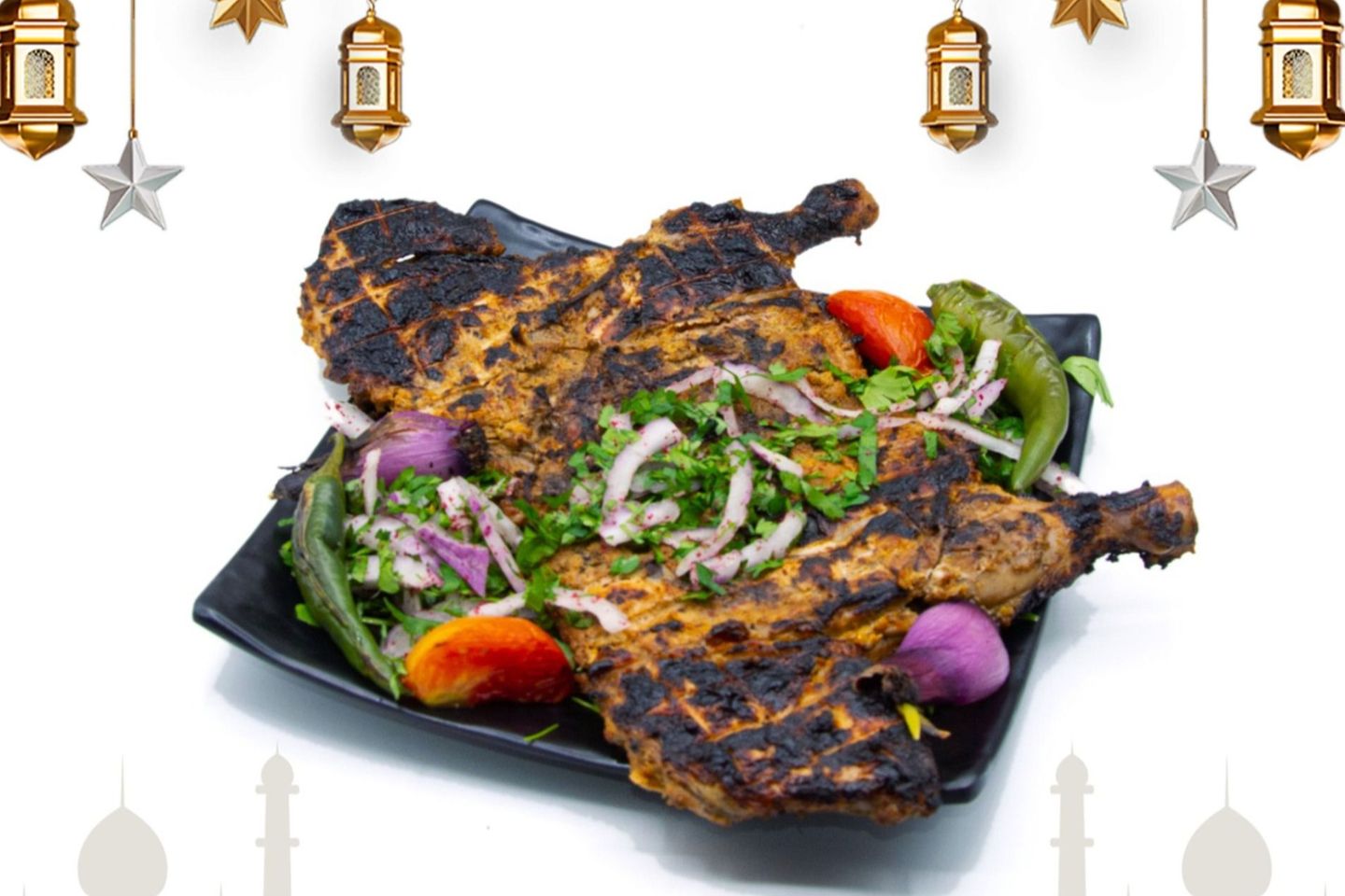 Half Grilled Chicken