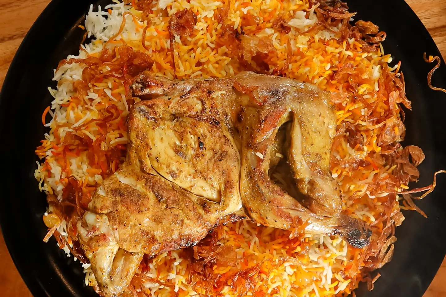 نصف حبة مظبي مع أرز شعبي