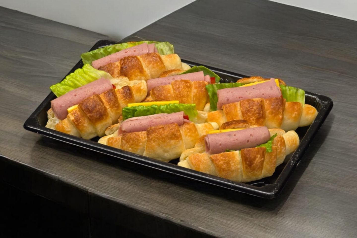 Mortadella Croissant Pie Plate