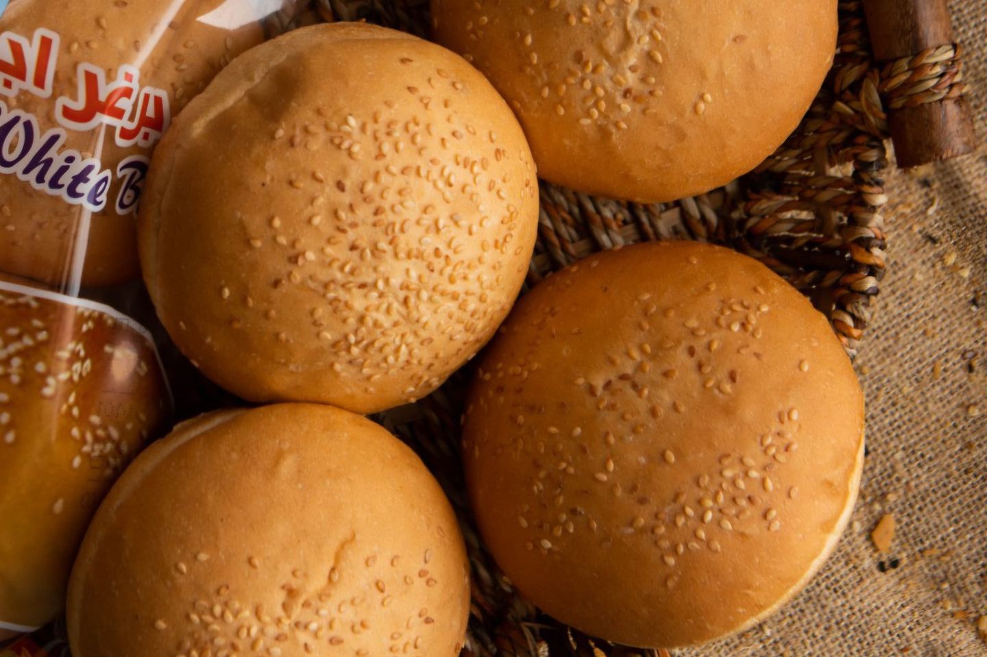 White Burger Bread