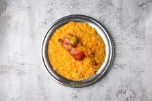 نصف حبة مندي مع رز