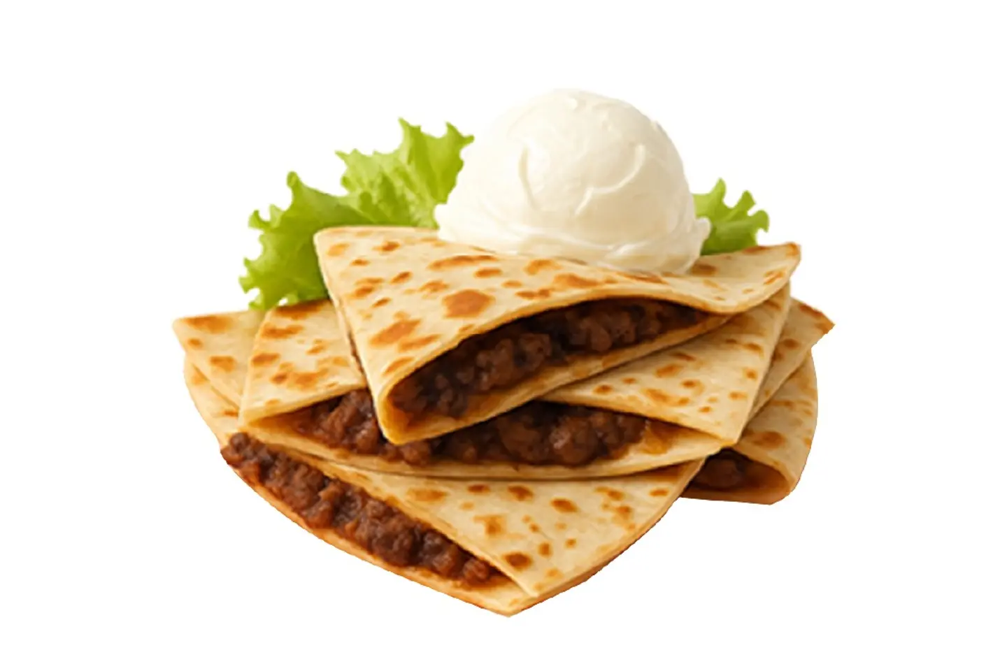 كاساديا باللحم ساندويتش