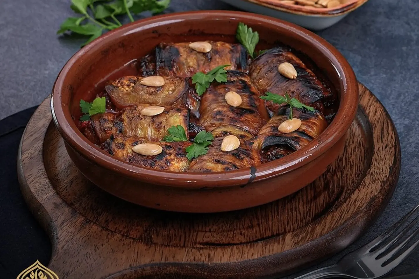 Kofta Roll With Eggplant And Tomatoes