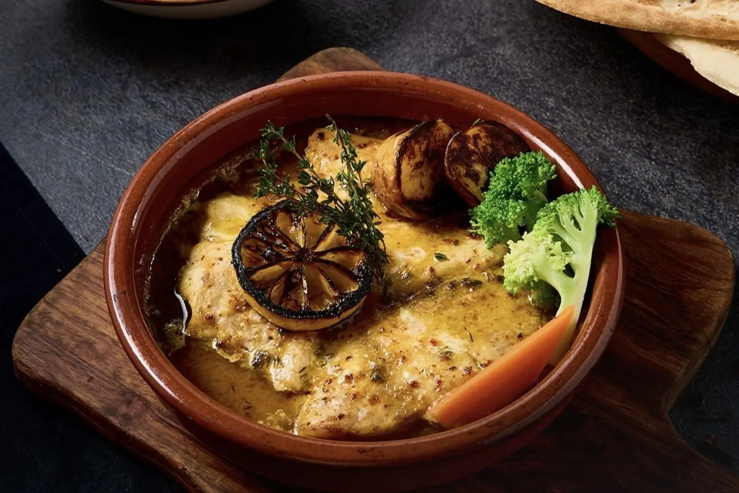 Grouper Fish With Olive Oil And Lemon Baked