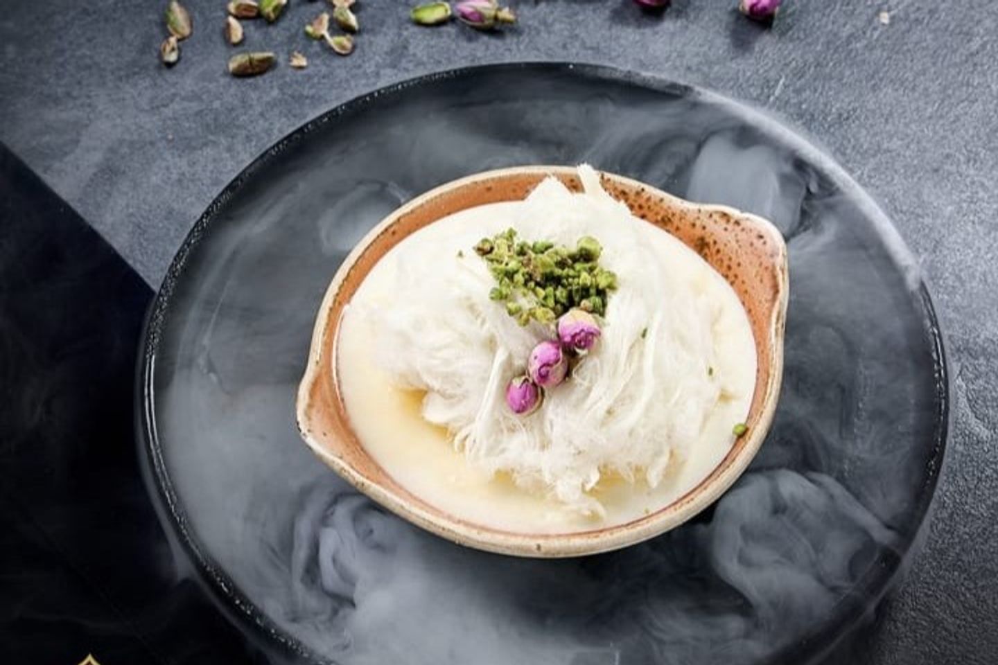 Blancmange With Cotton Candy