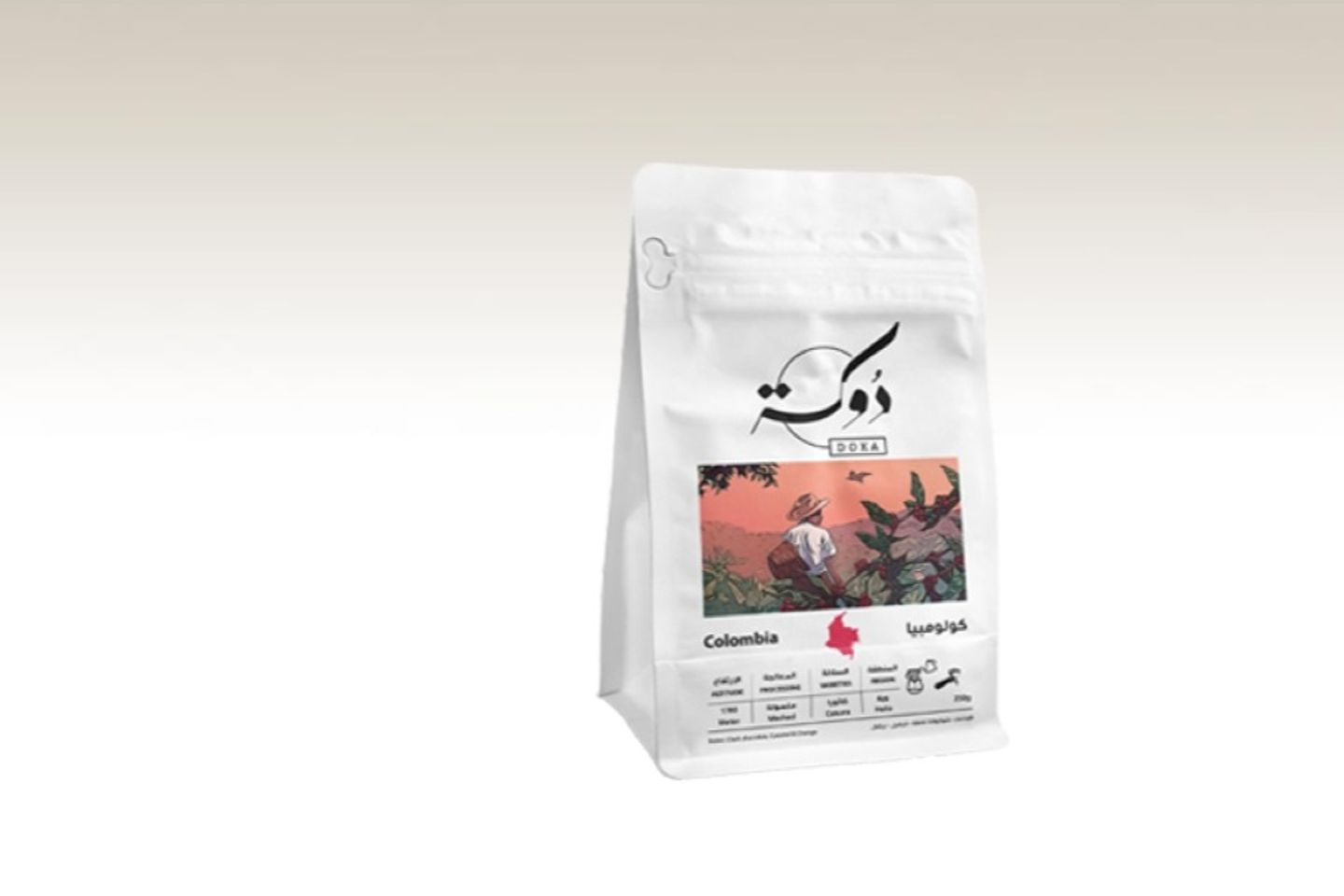 حبوب القهوة الكولومبية