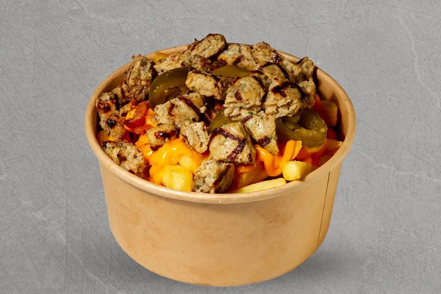 Fries, Cheese, Jalapeno, And Chicken
