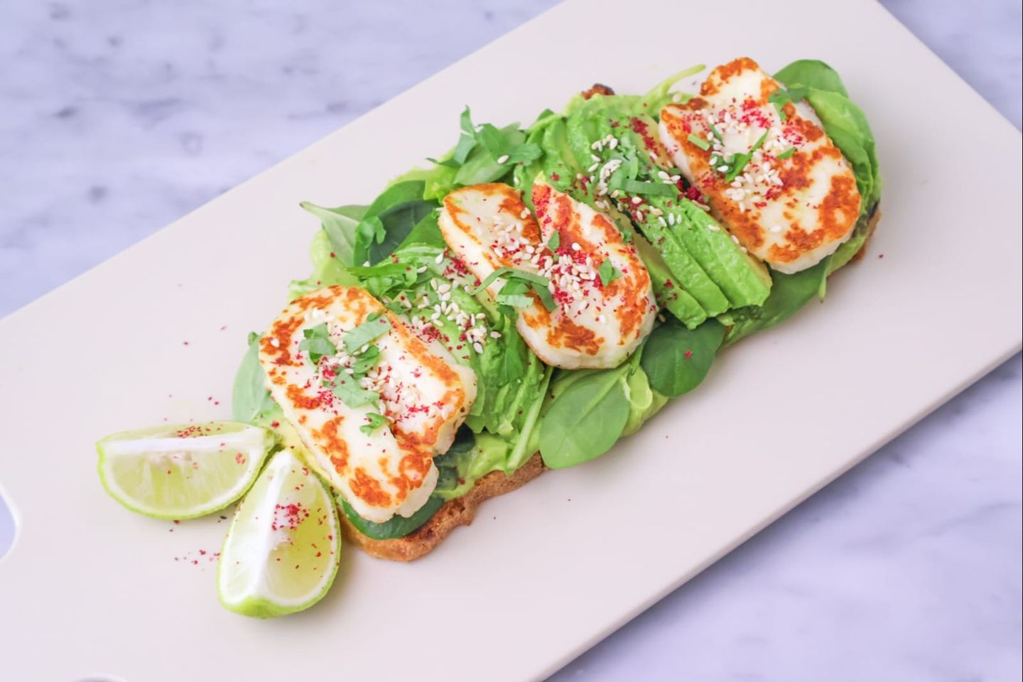 Grilled Halloumi Toast
