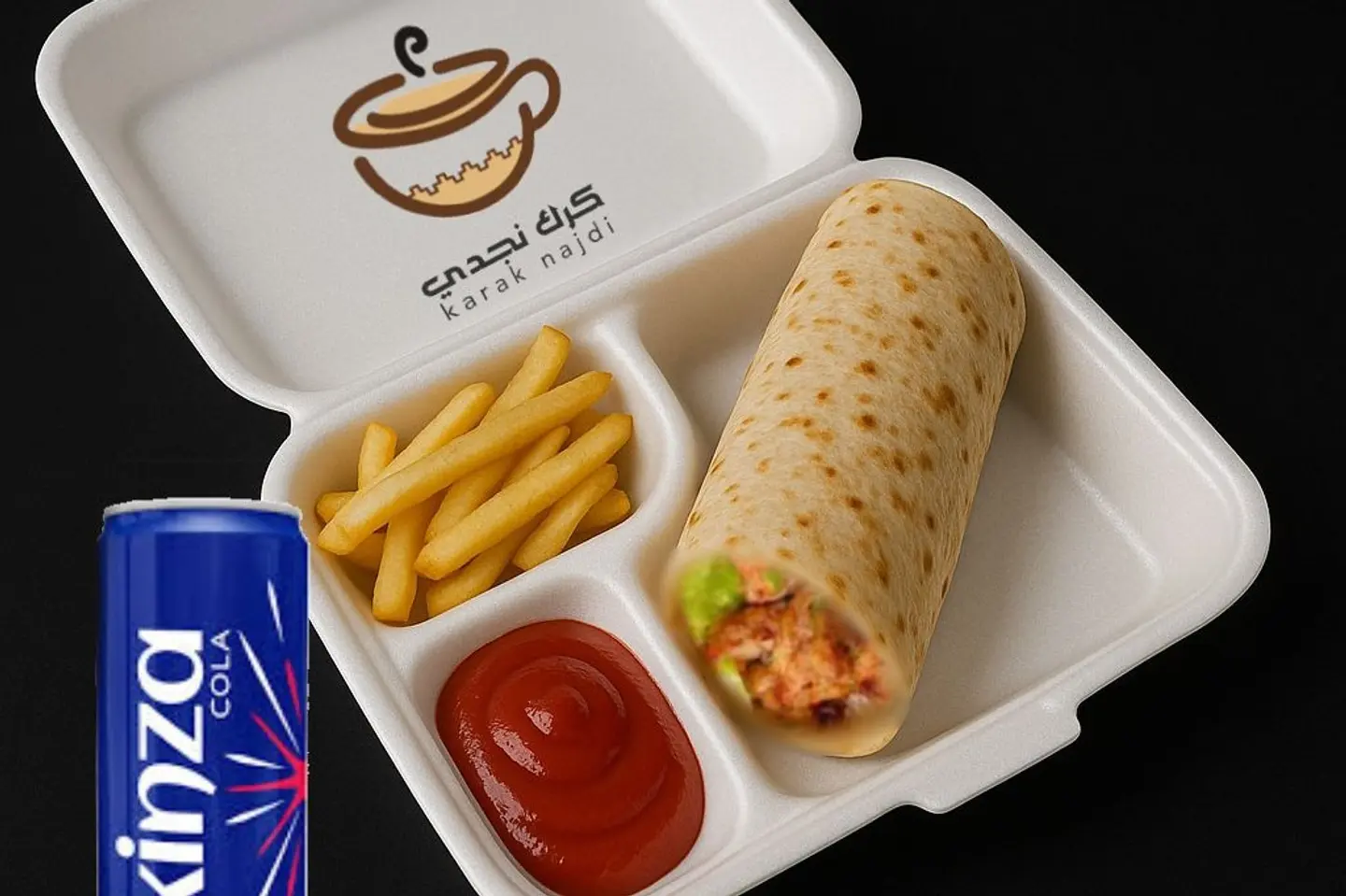 وجبة سيلين مع كينزا كولا