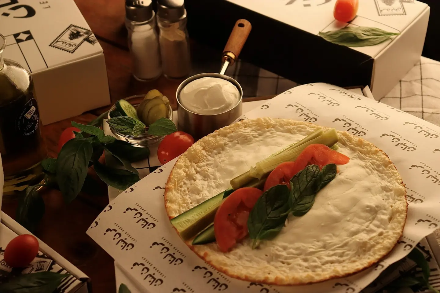 لبنة بالخضره