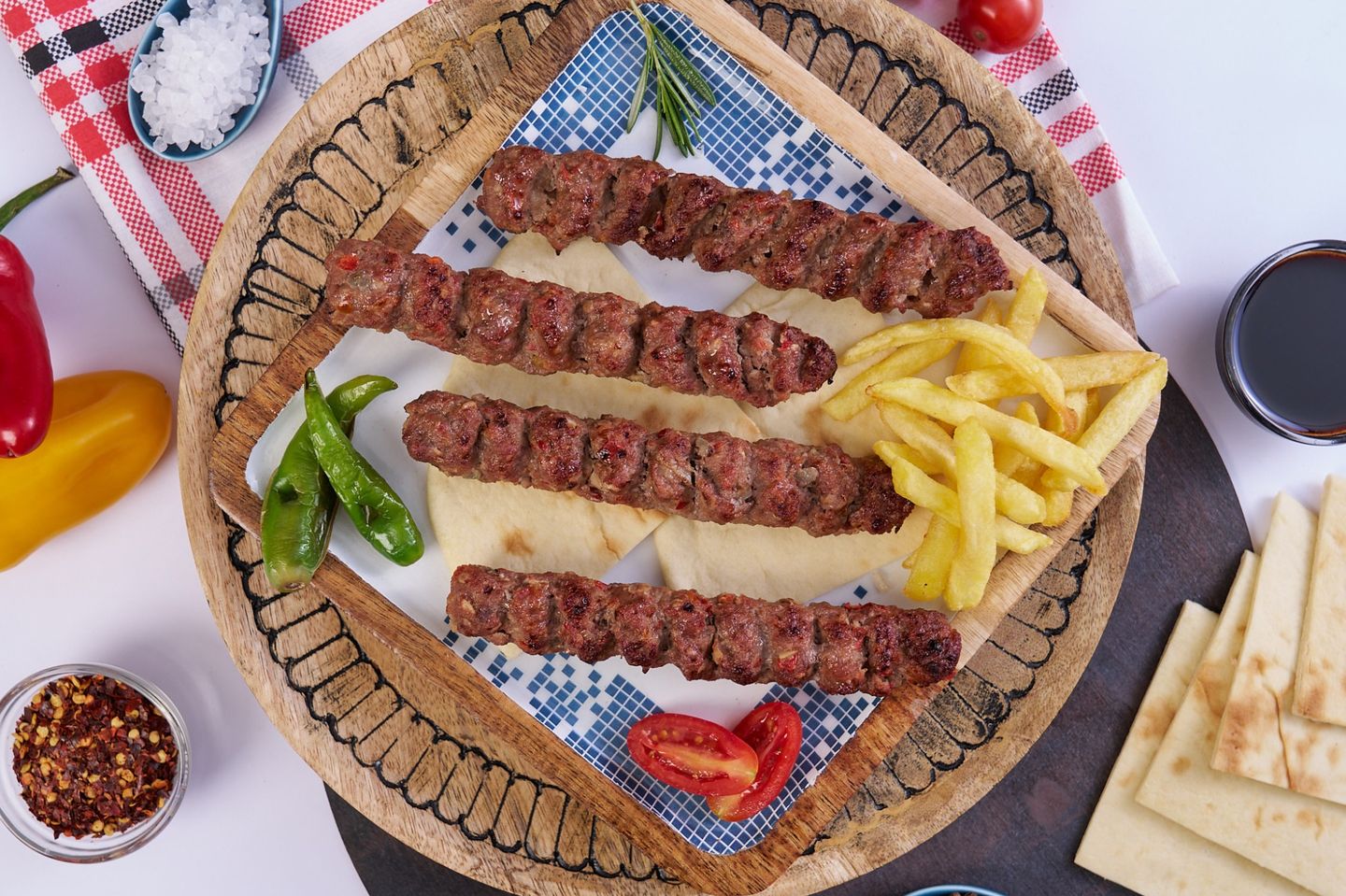 كباب لحم غنم نعيمي طازج  [ واحد كيلو ]
