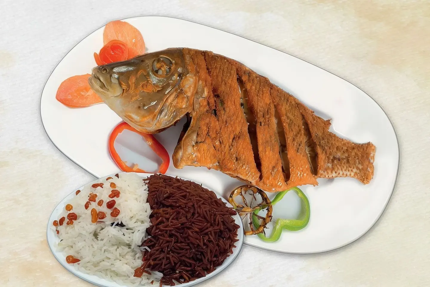 Fried Fish With Rice