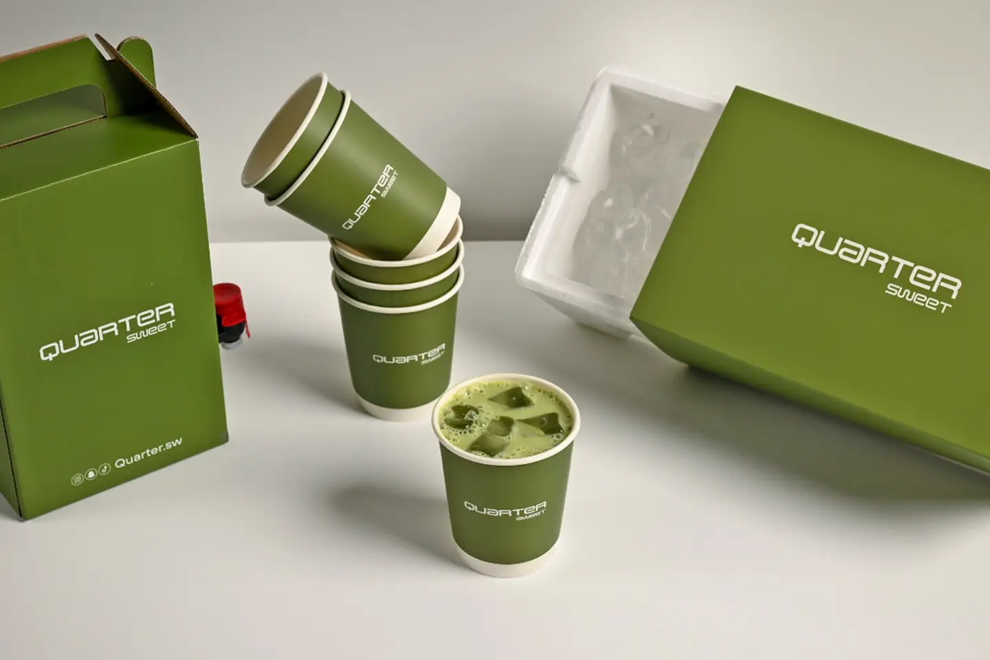 Box Of Iced Matcha Latte