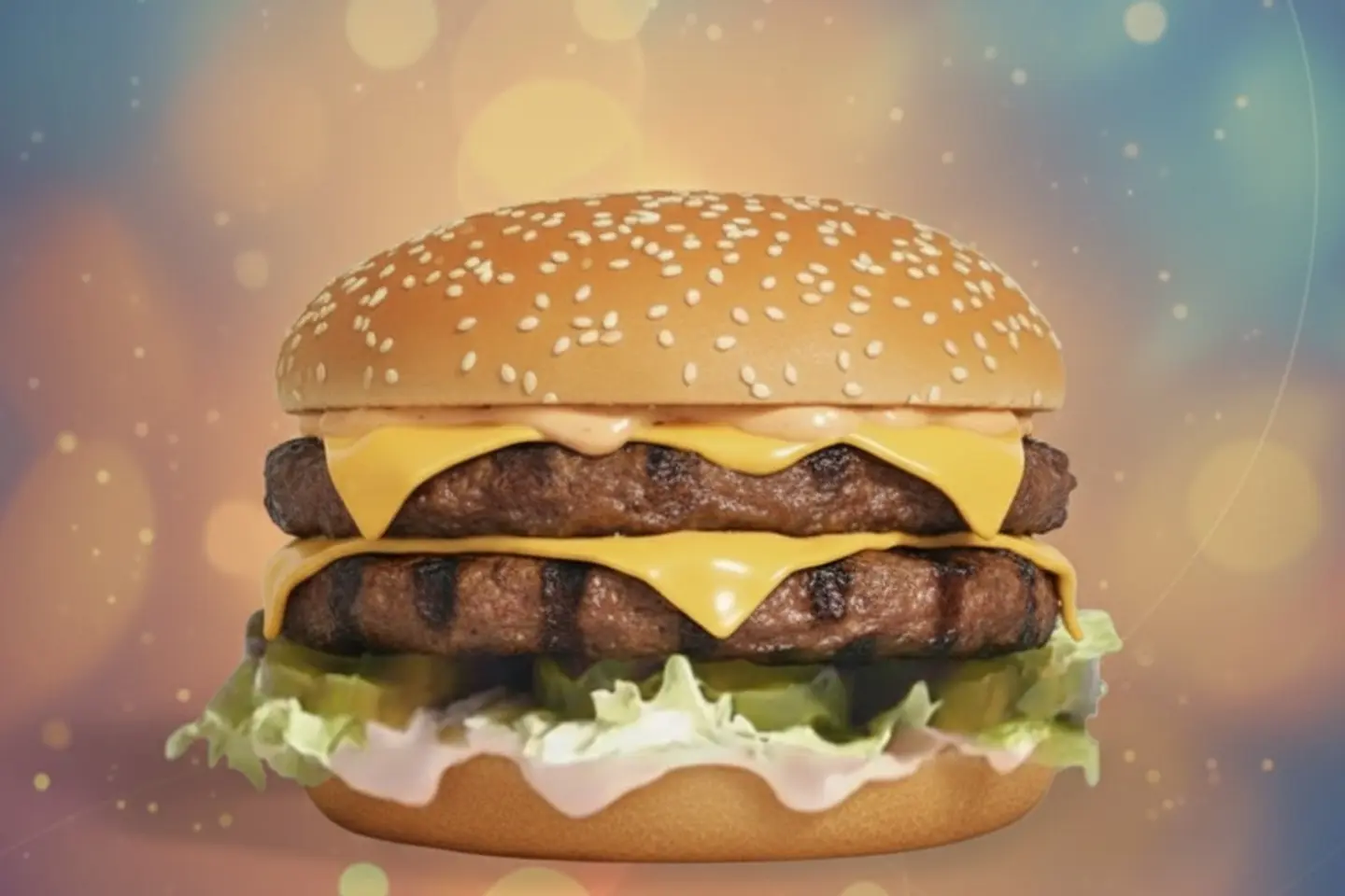 دبل برجر لحم