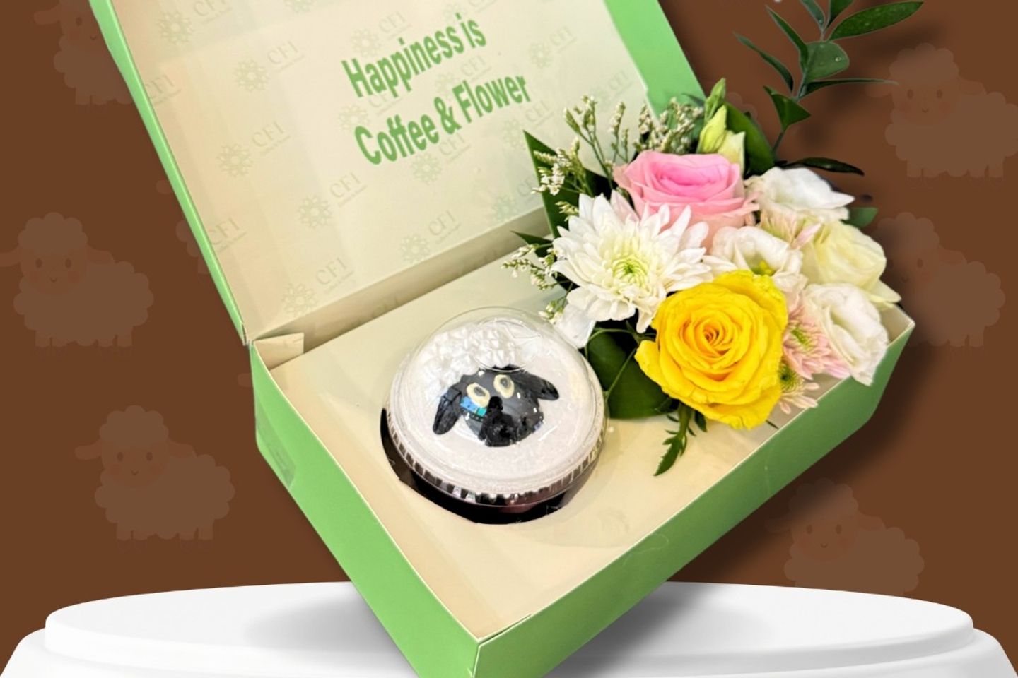 Eid Box Cupcakes And Roses   Medium Size