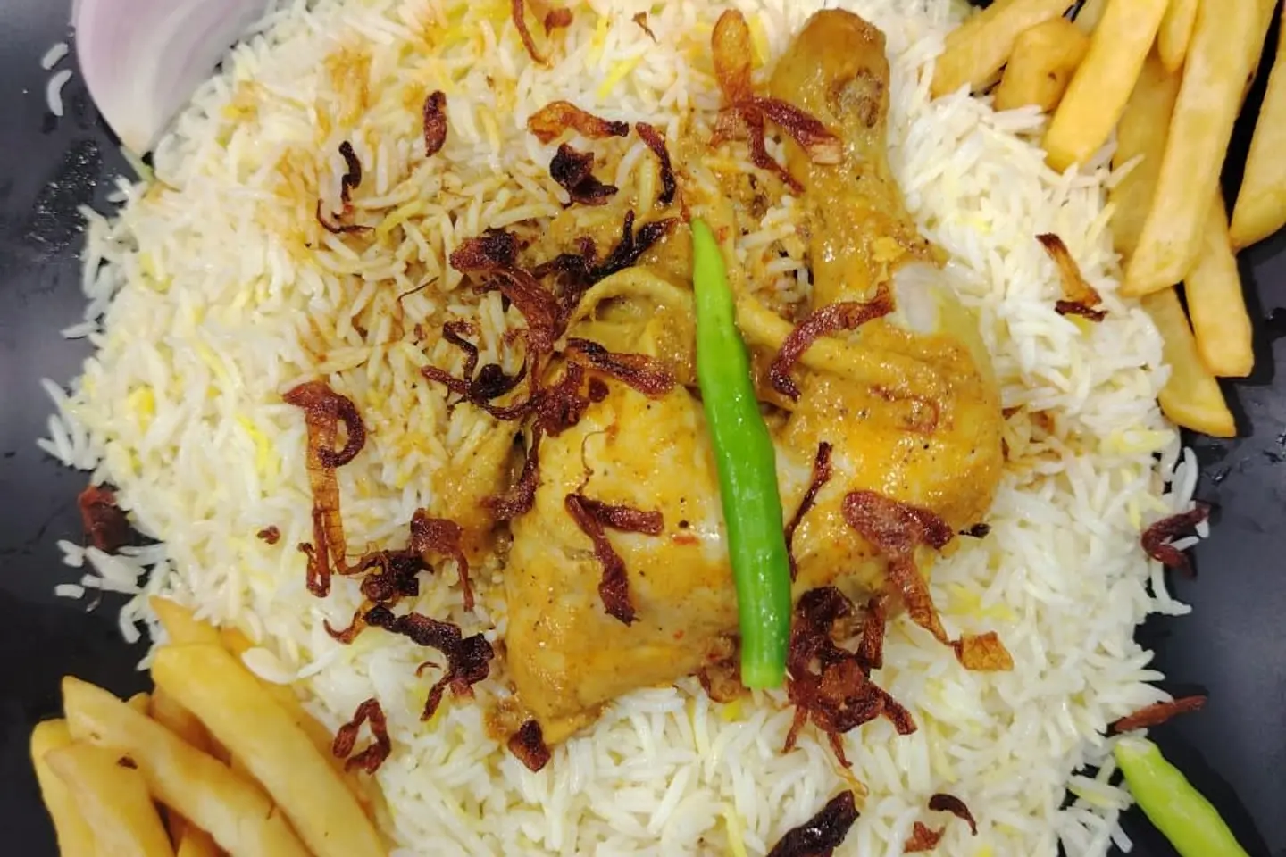 برياني دجاج - ربع حبة مع الارز