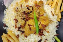 برياني دجاج - ربع حبة مع الارز