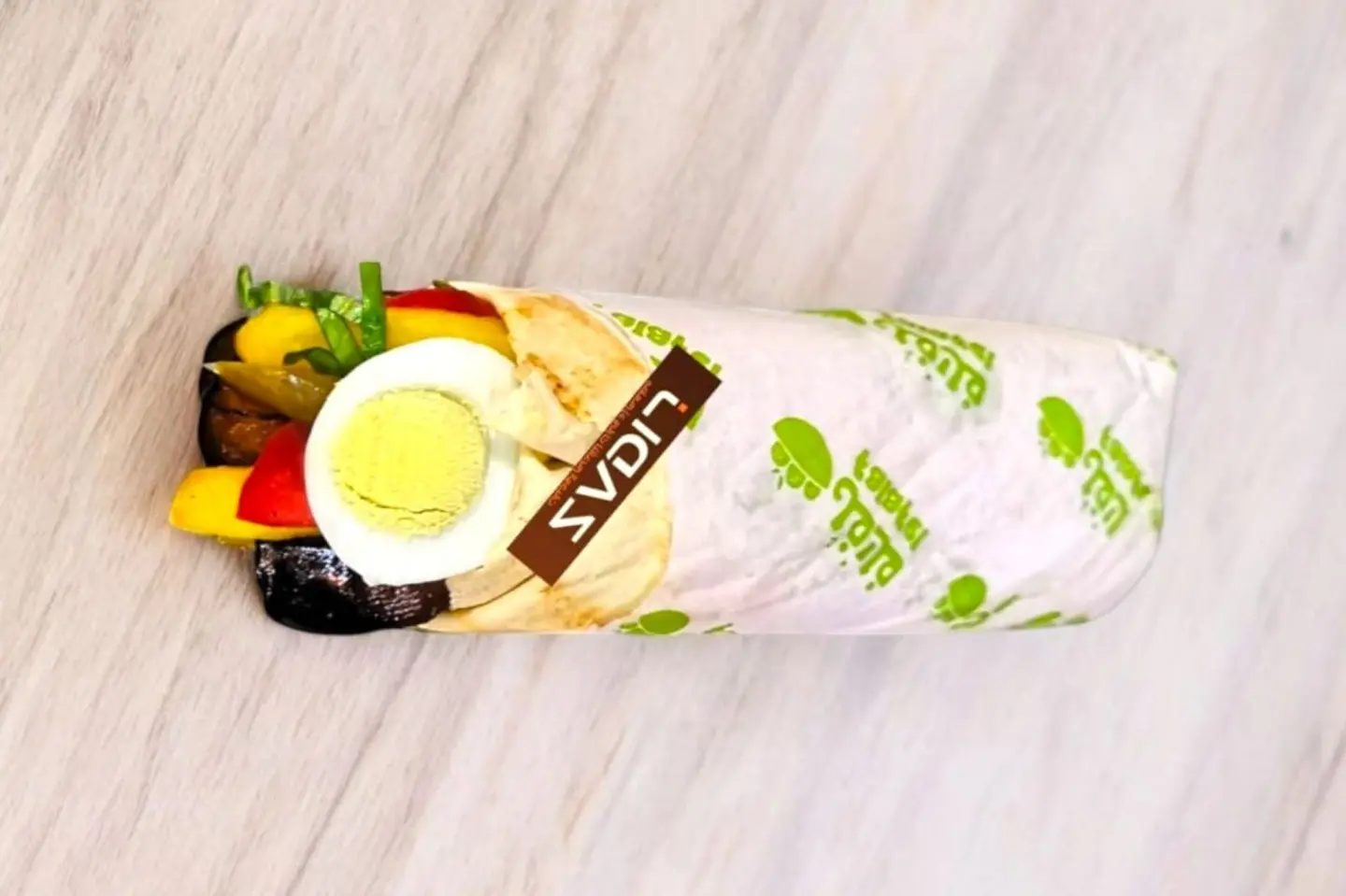 Mixed Falafel Sandwich With Eggs