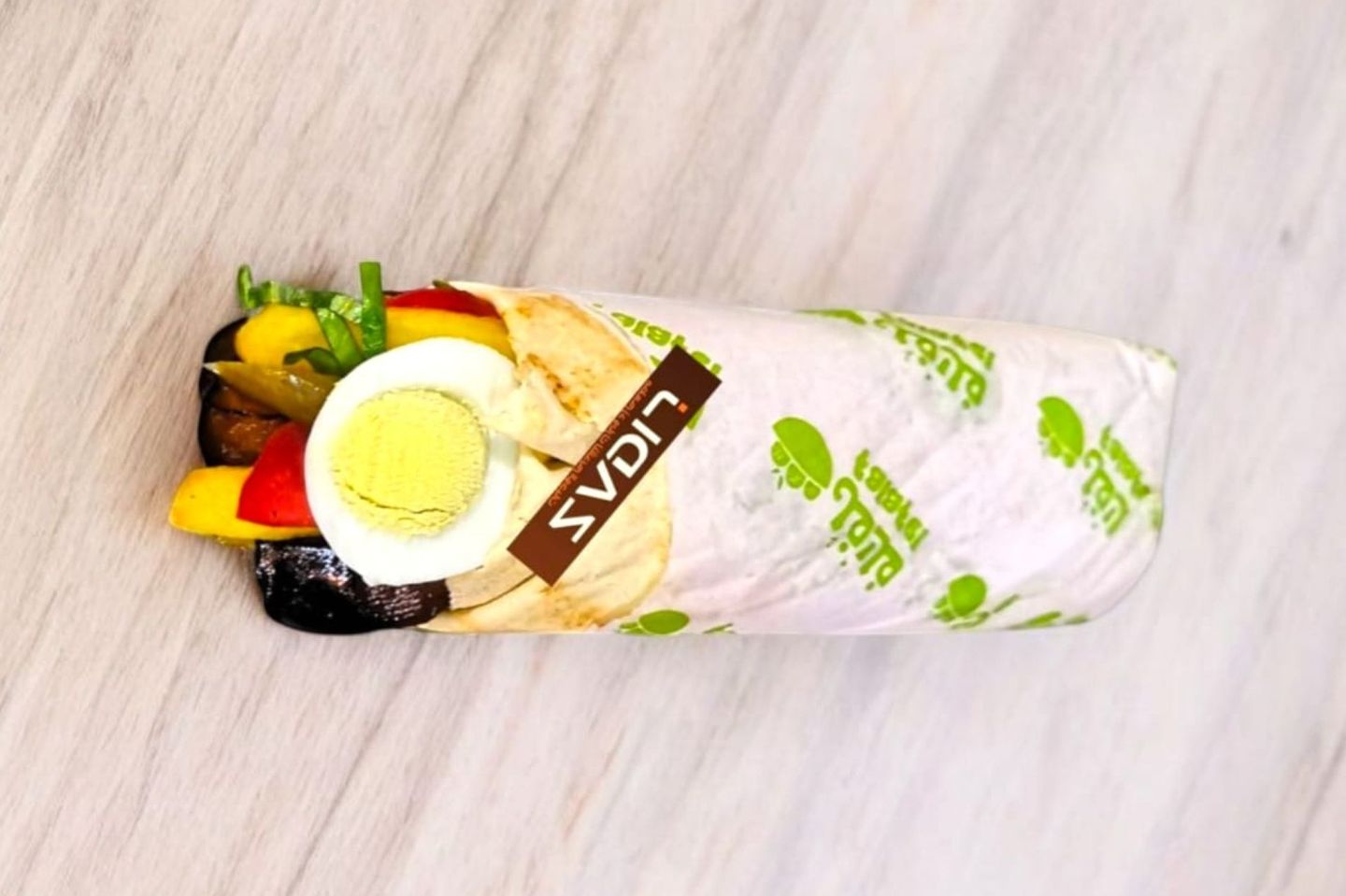 Mixed Falafel Sandwich With Eggs