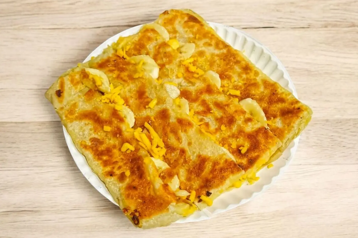 Sweet Banana And Cheese Mutabbak