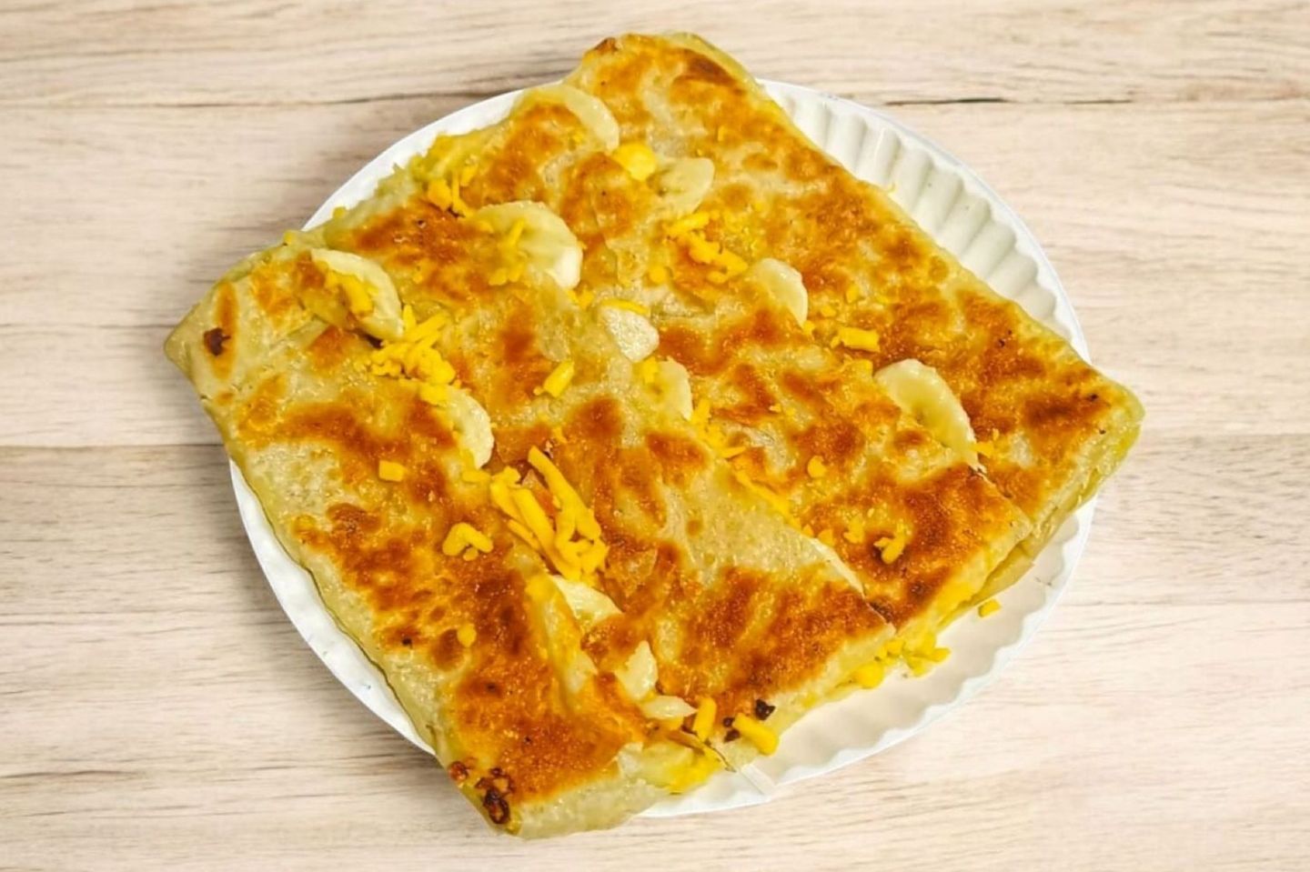 Sweet Banana And Cheese Mutabbak