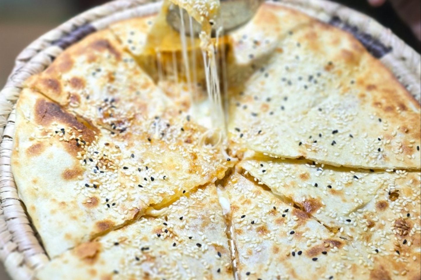 فطيرة دجاج و موزريلا و قشقوان
