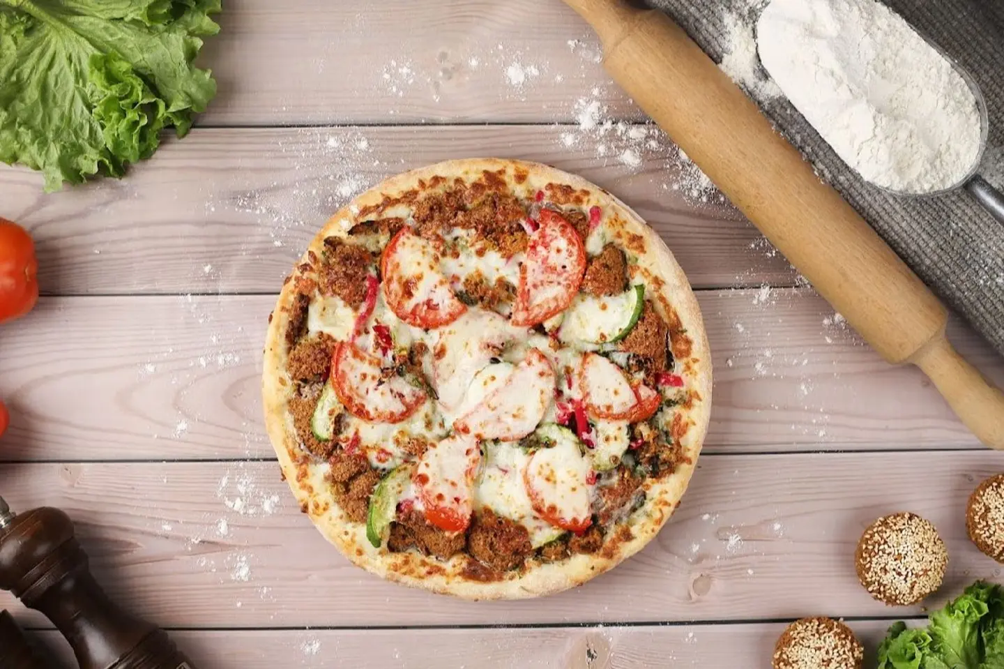 Falafel Pizza