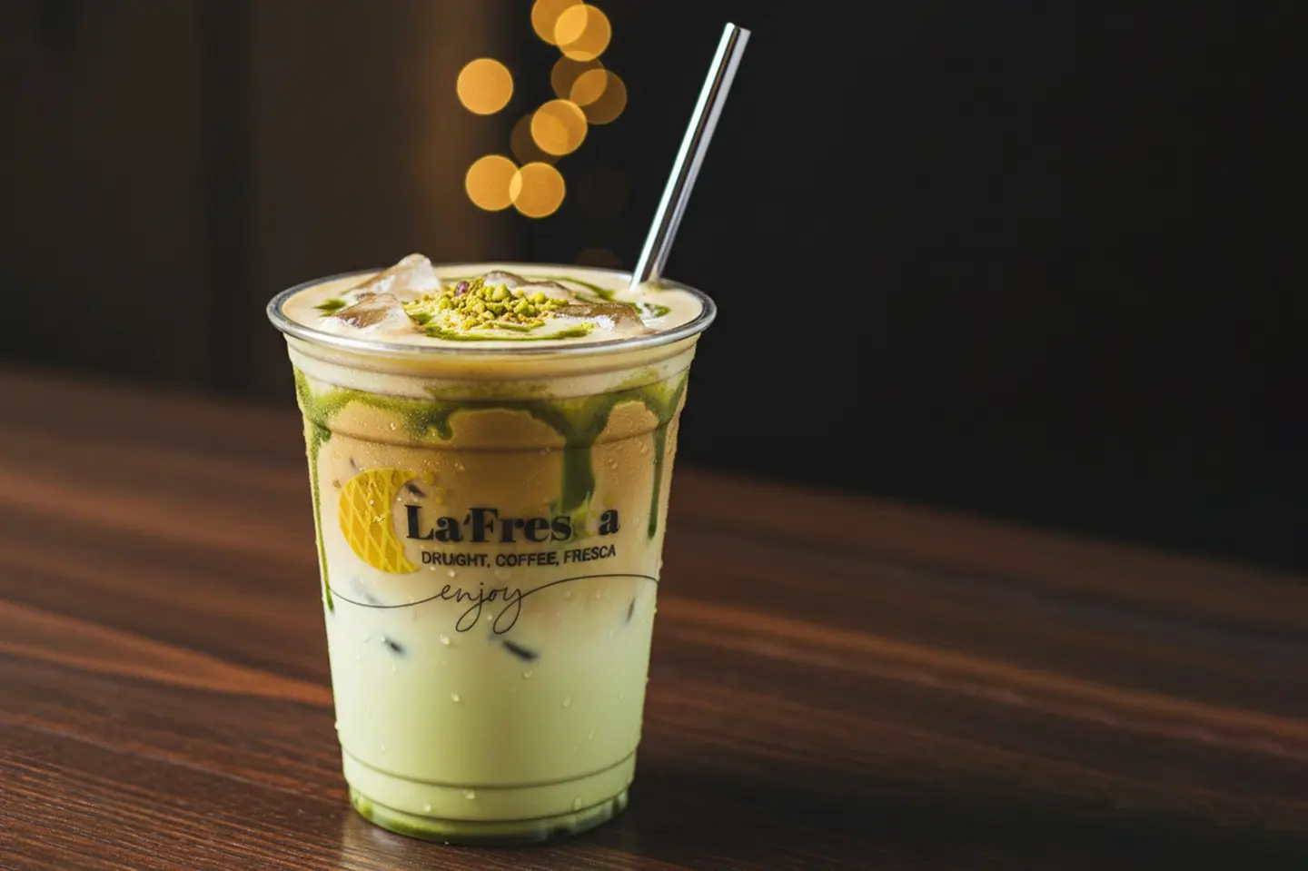 آيس بيستاشيو لاتيه