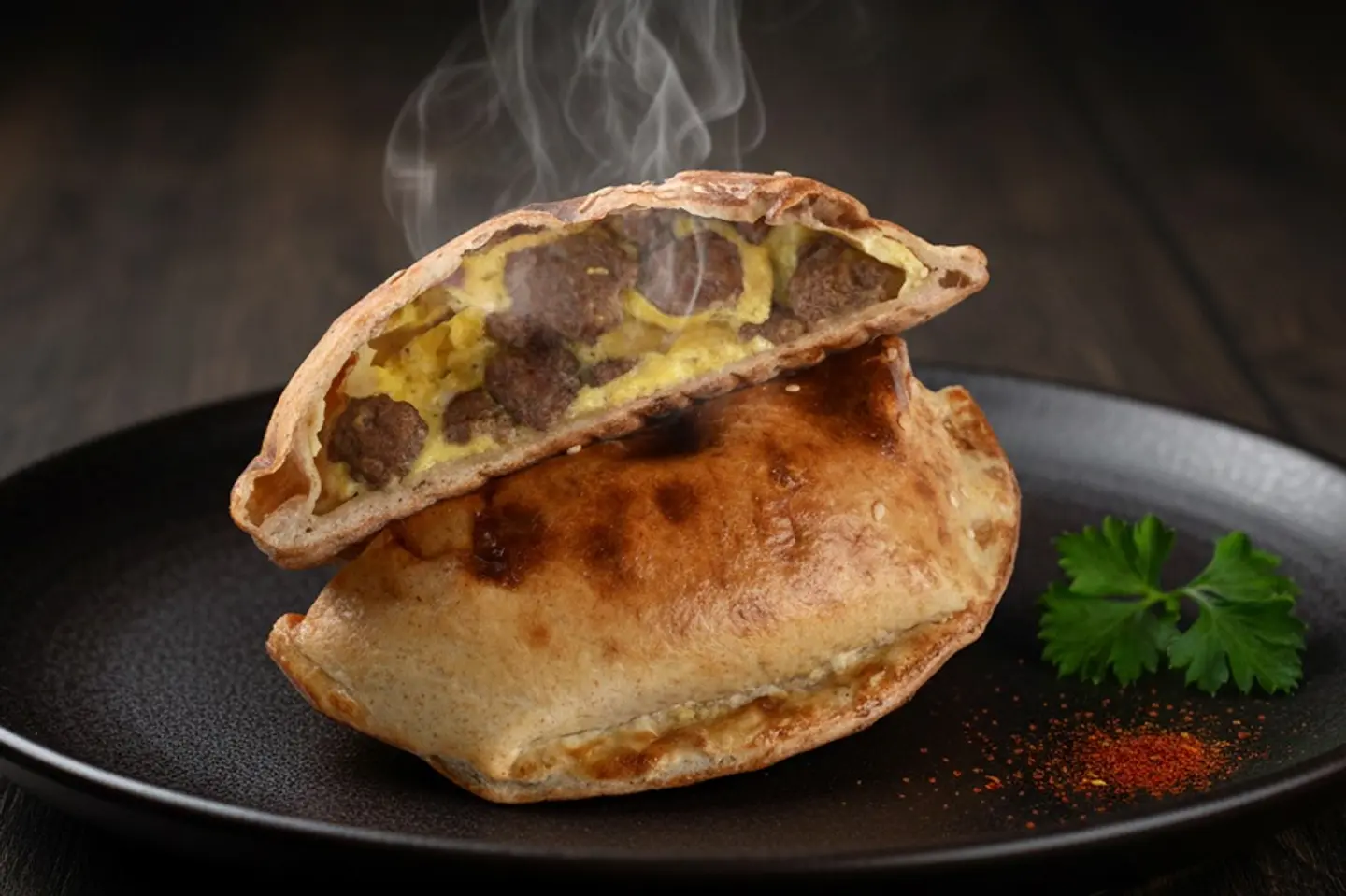 فطيرة بيض بالسجق