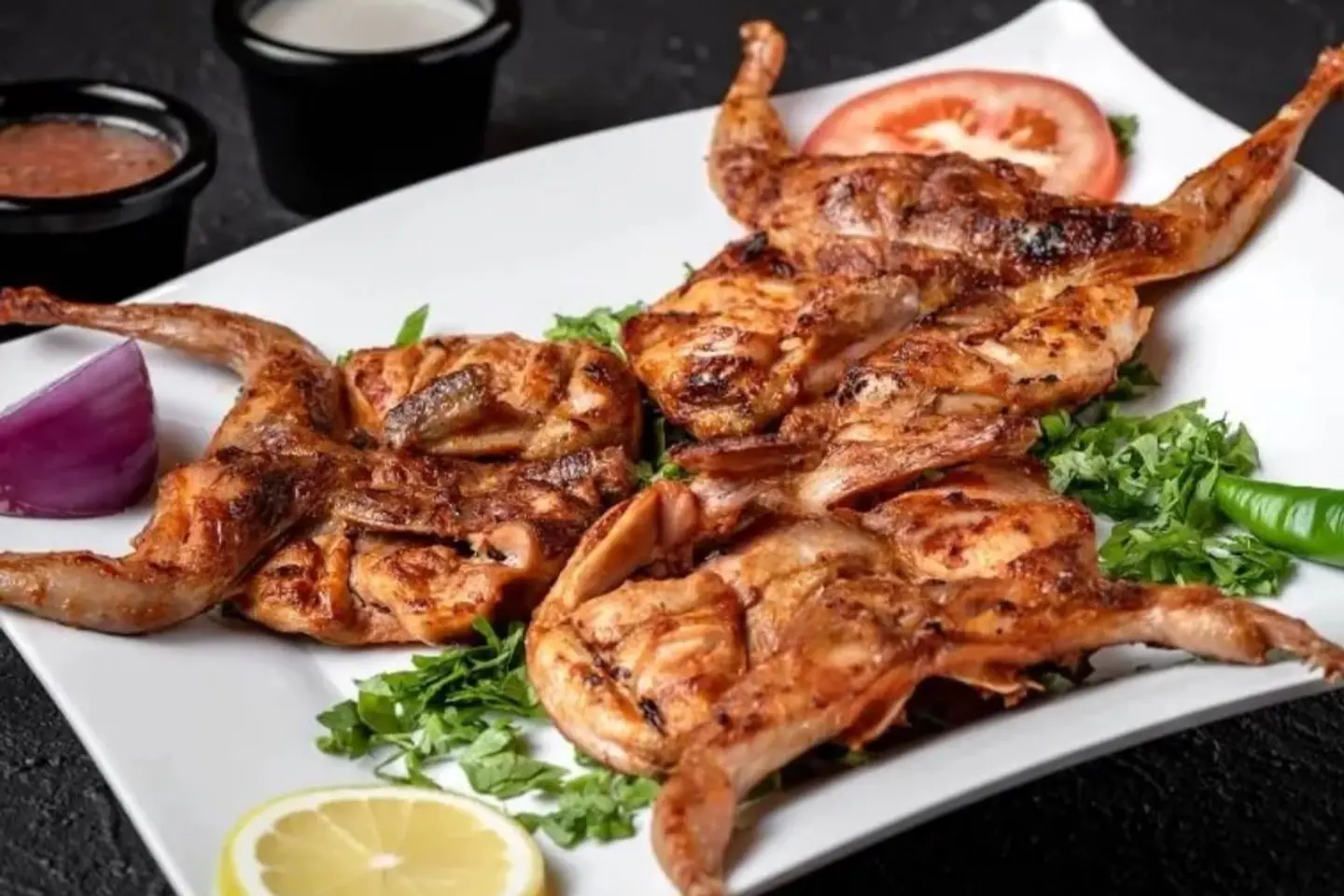 وجبة 2 سمان مشوي