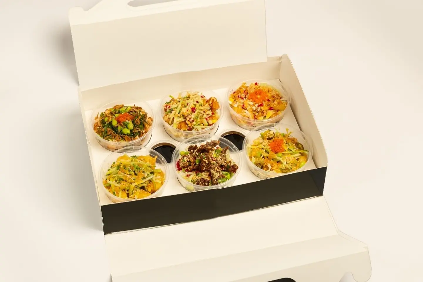 6 Small Poke Bowls Box