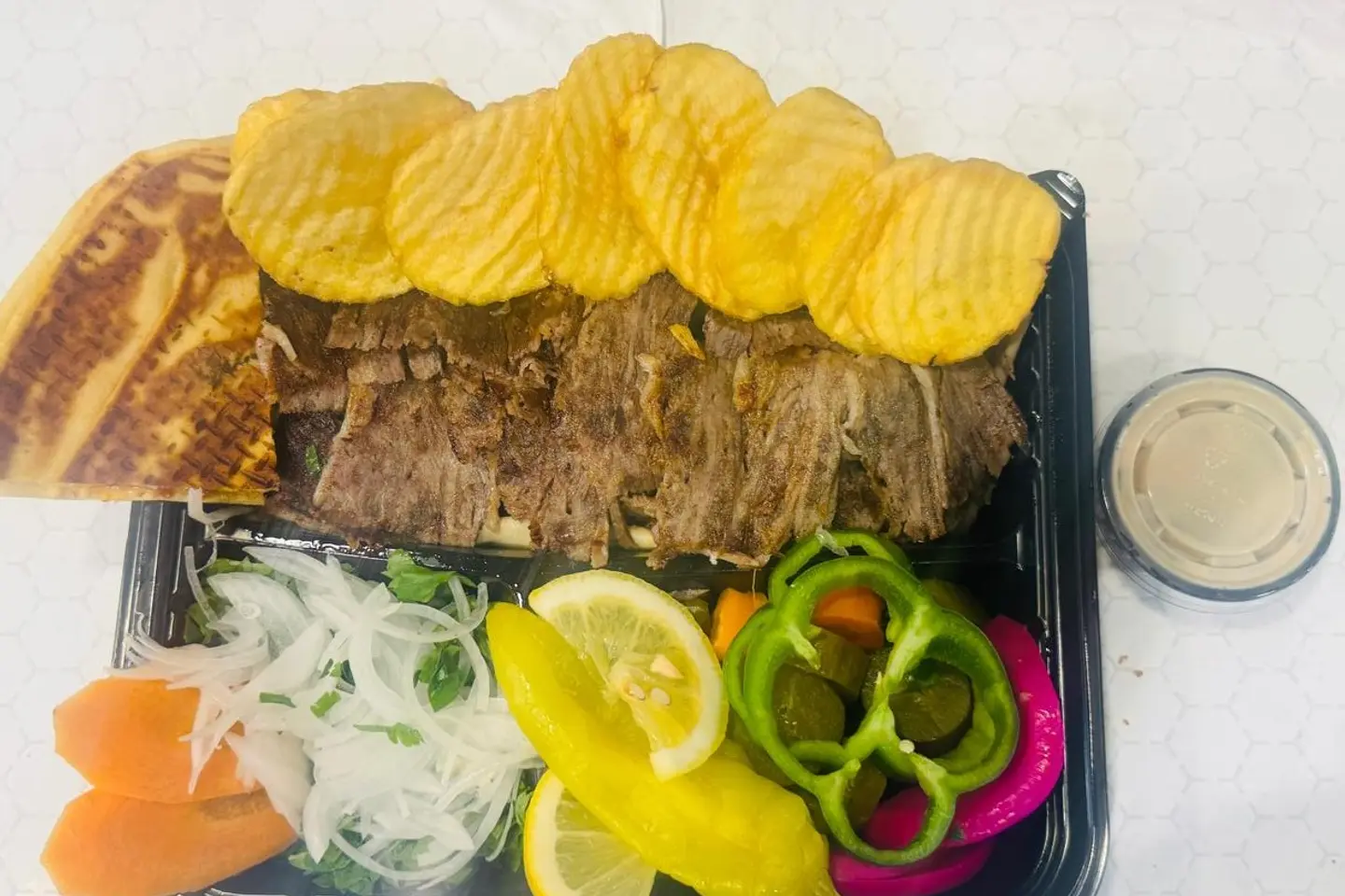 نصف كيلو شاورما لحم