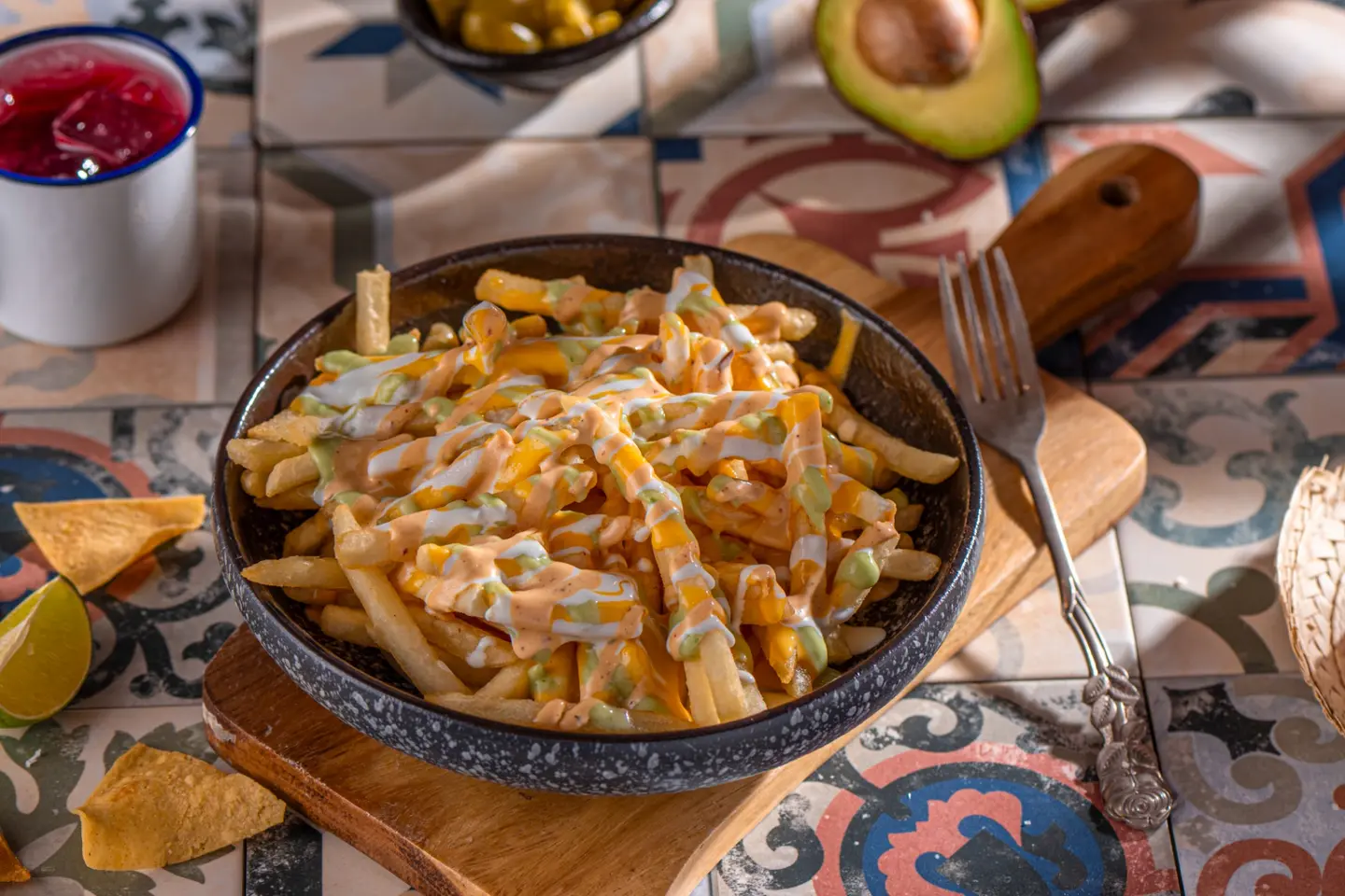 بطاطس مقلية بالجبن