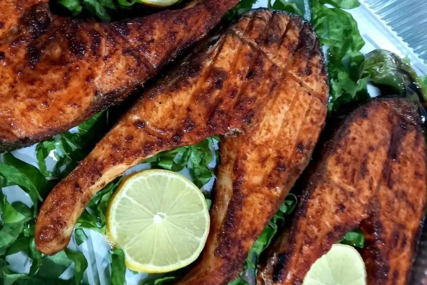 سالمون مشوي