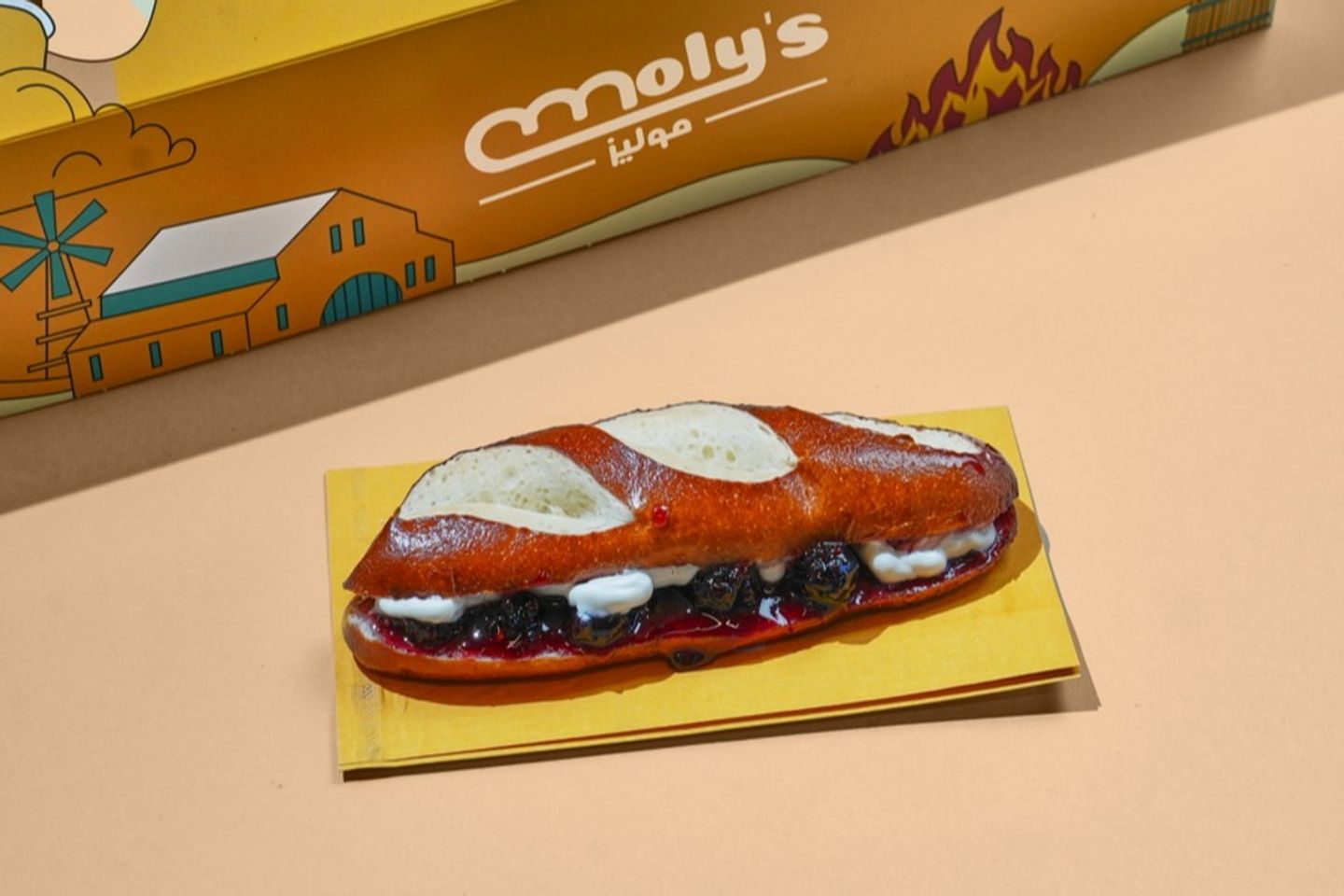 Cream And Jam Sandwich