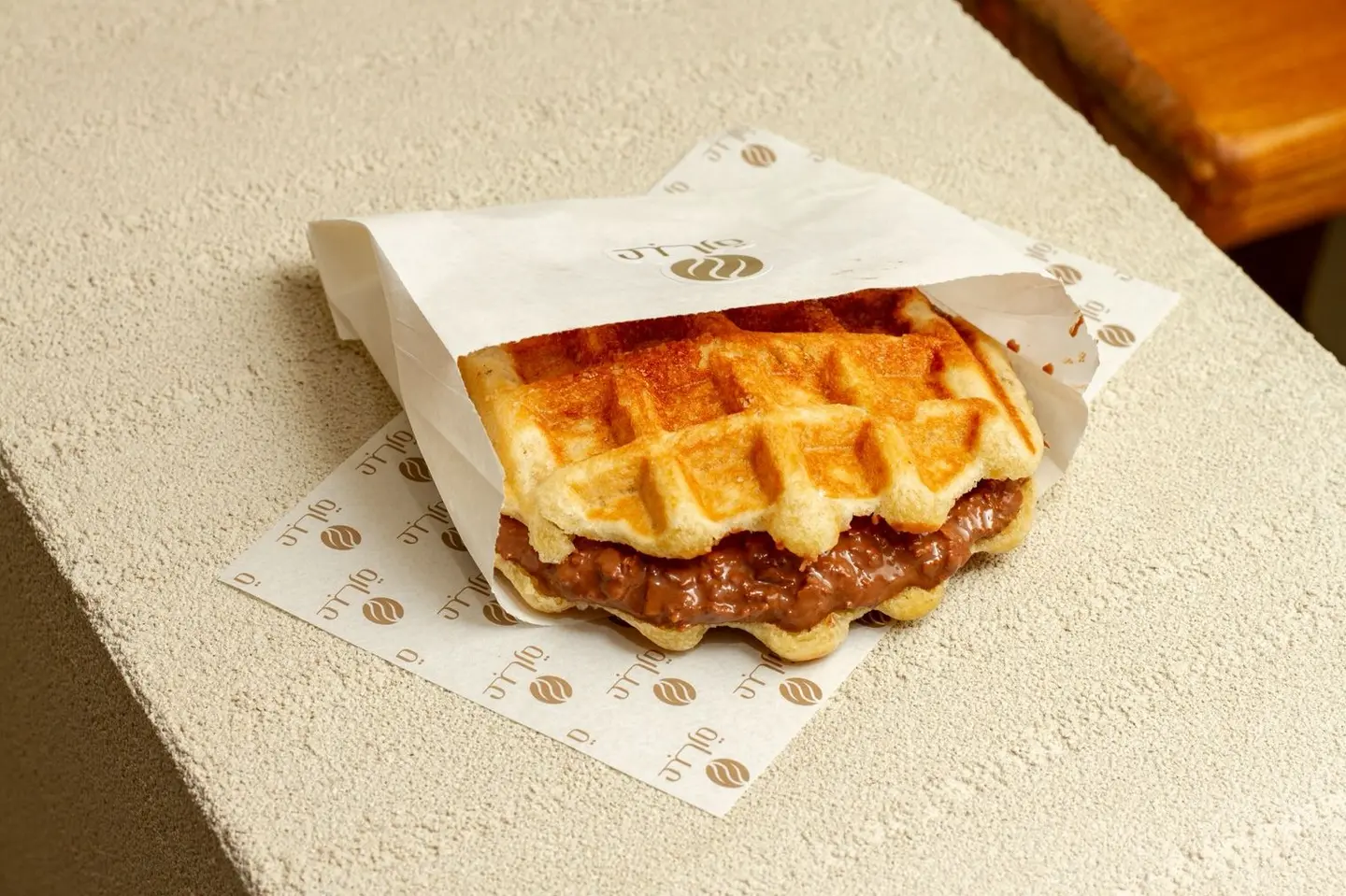Waffle Baljabki With Chocolate