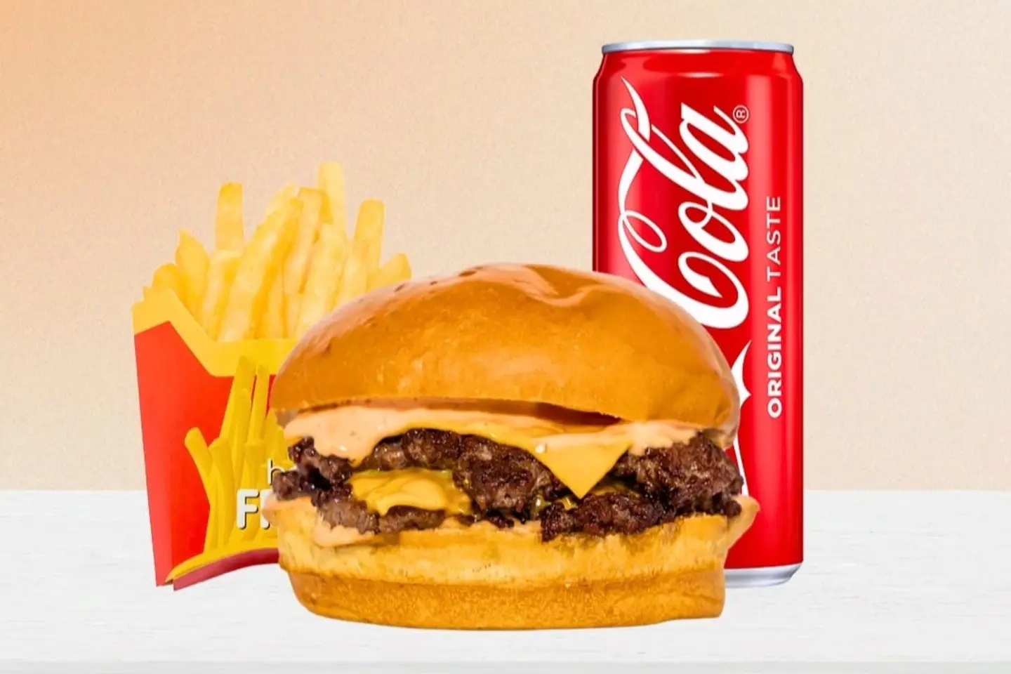 Double Cheese Burger Meal