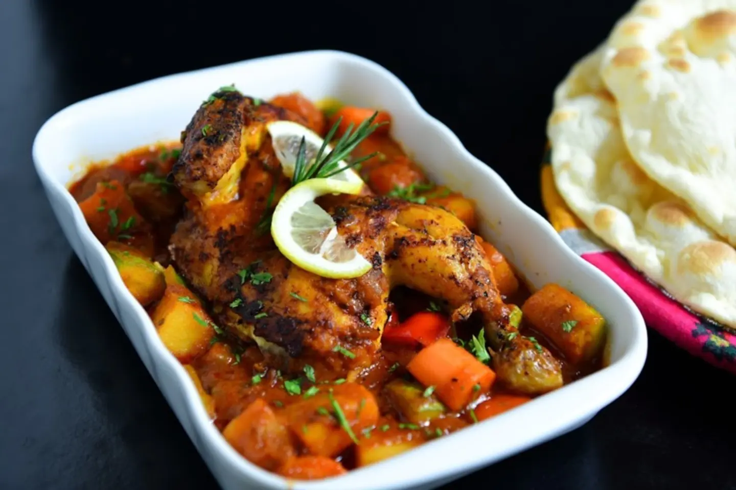 Chicken Tray With Vegetables