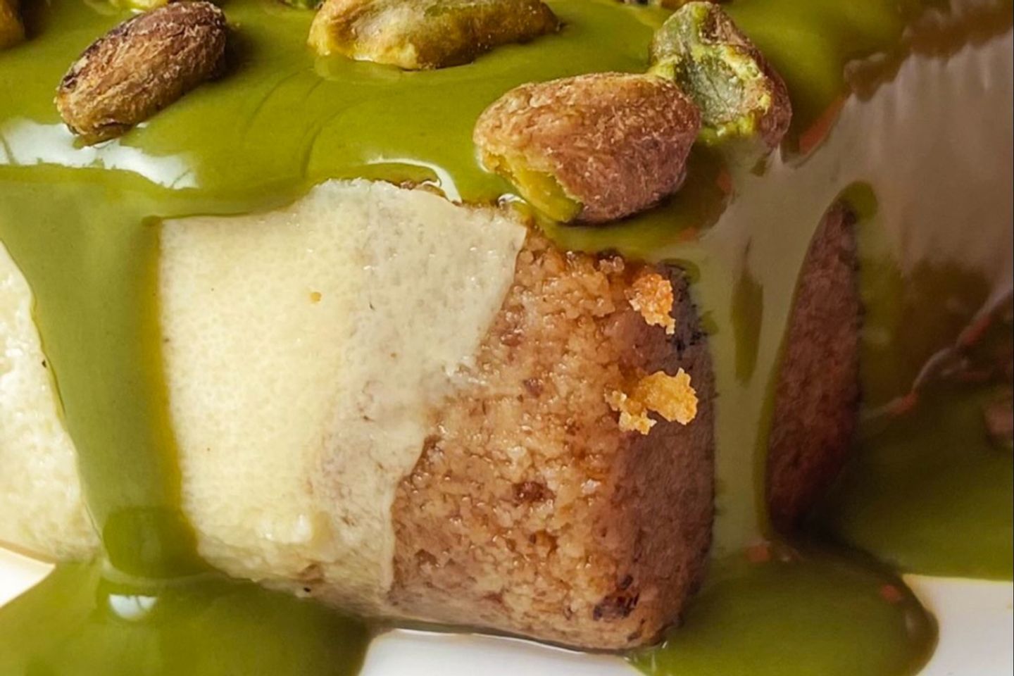 Small Pistachio Cheesecake