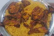 حبة على الفحم رز بخاري