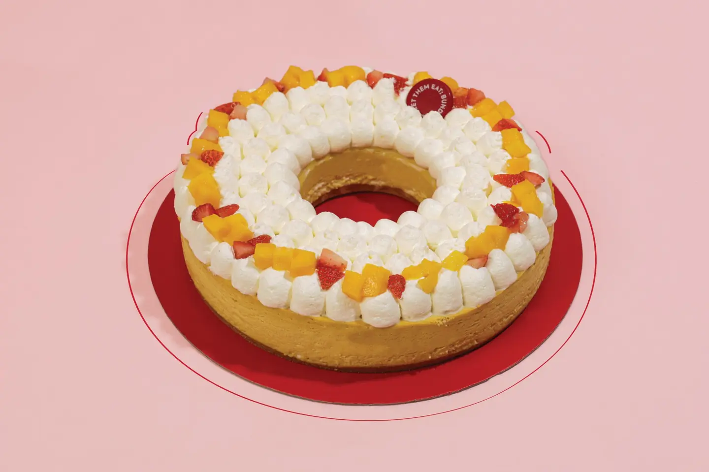 تشيز كيك المانجو والفراولة